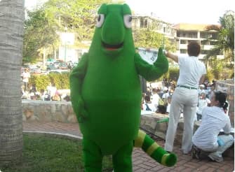 Presencia de Gucháchì (mascota del EVH) en eventos ambientales y biodiversidad