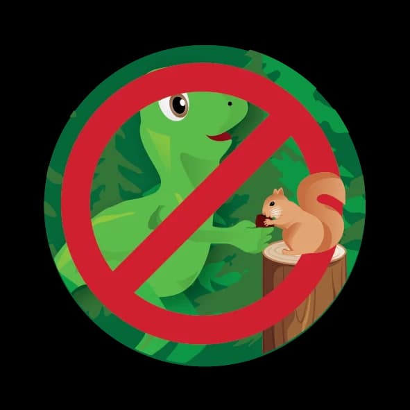 No alimentar especies en su habitat natural